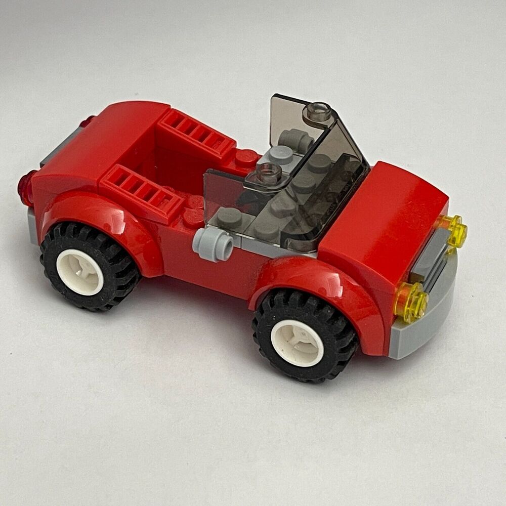 Lego 6157 11650 Automobile Car Red Gray Black White Yellow